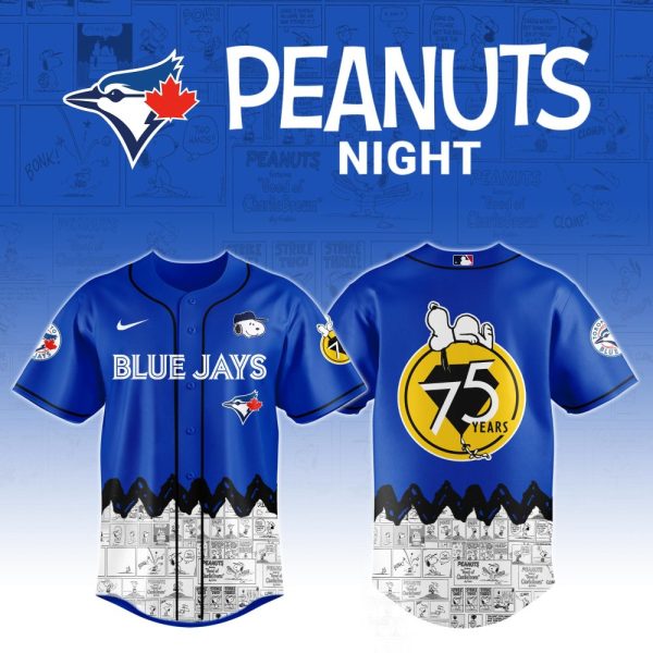 Toronto Blue Jays X Peanuts Night Custom Baseball Jersey