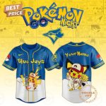 Toronto Blue Jays X Pokémon Go Night Custom Name Special Design Baseball Jersey