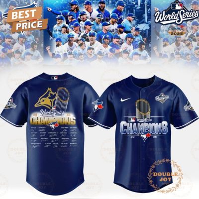 Toronto Blue Jays X World Series 2025 Champions By Capital One Baseball Jersey