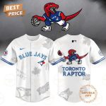 Toronto Raptors X Toronto Blue Jays Special Edition Logo Blue Jays 2025 Baseball Jersey