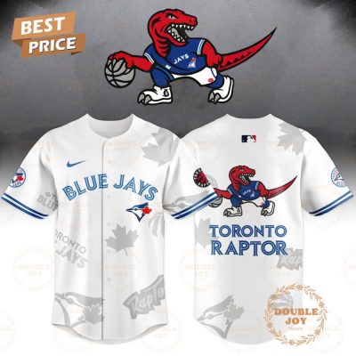 Toronto Raptors X Toronto Blue Jays Special Edition Logo Blue Jays 2025 Baseball Jersey