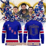 U.S. 2026 Olympic Milano Cortina Men’S Team Championship Hockey Jersey Blue