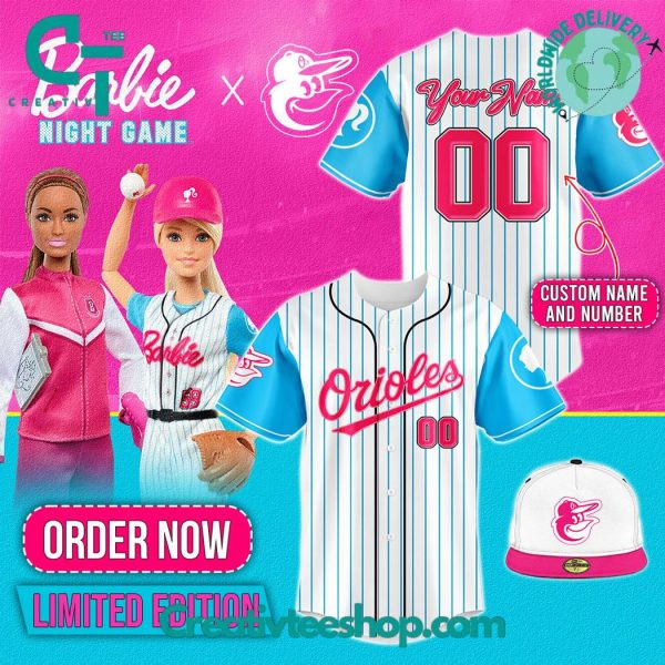 Baltimore Orioles X Barbie Night Game Blue Baseball Jersey