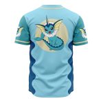 Vaporeon Baseball Jersey - Soft Blue Pokémon Design For Fans , Unisex Sizing