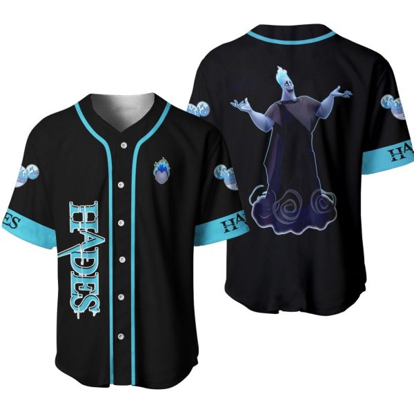 Unisex Hades Baseball Jersey - Stylish Black & Blue Design, Perfect For Fans & Collectors!