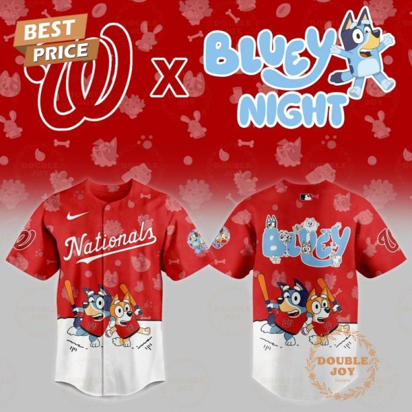 Washington Nationals Mlb 2025 Bluey Night New Edition Baseball Jersey
