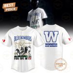 Winnipeg Blue Bombers 12 Time Grey Cup Champions Limited Edition Baseball Jersey - White